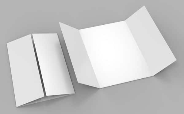 standard gate fold brochure