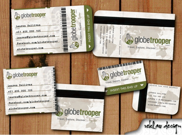 globetrotter business card example