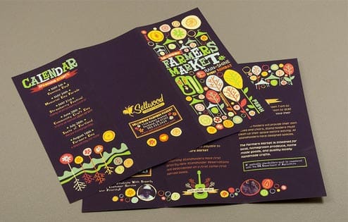 black space brochure design