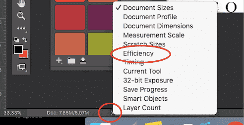 photoshop efficiency screenshot