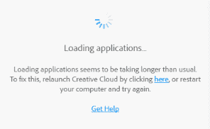 loading applications screenshot