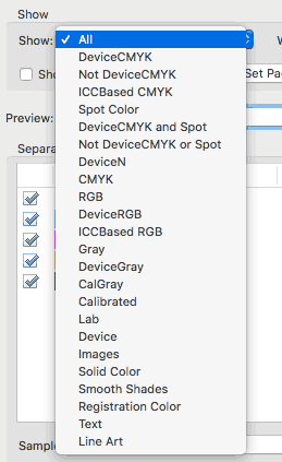 acrobat output options