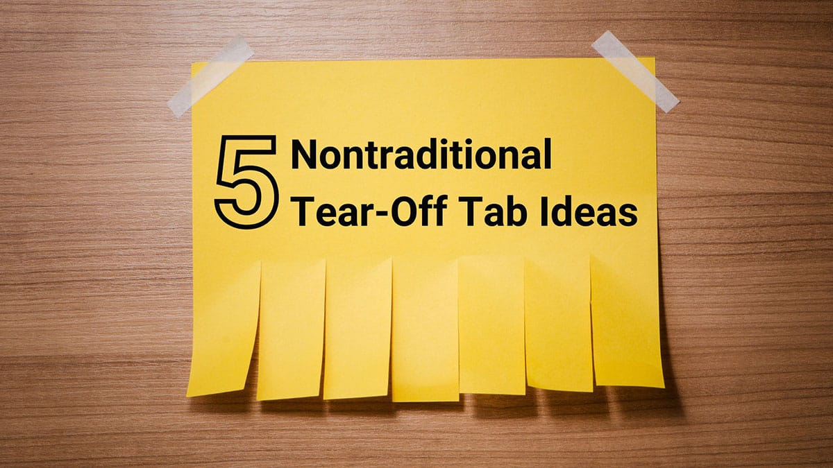 5 Nontraditional Tear Off Tab Flyer Ideas