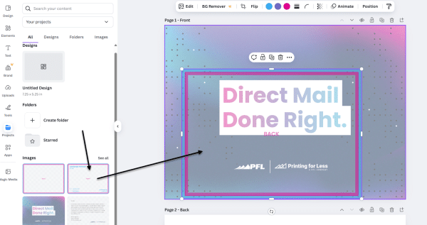 Drop File Over Art