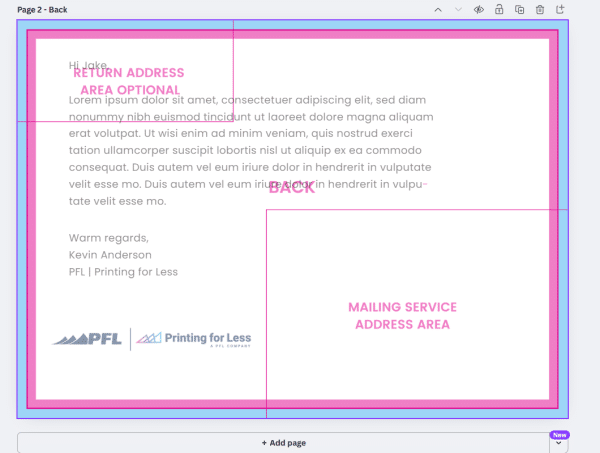Mailing Template