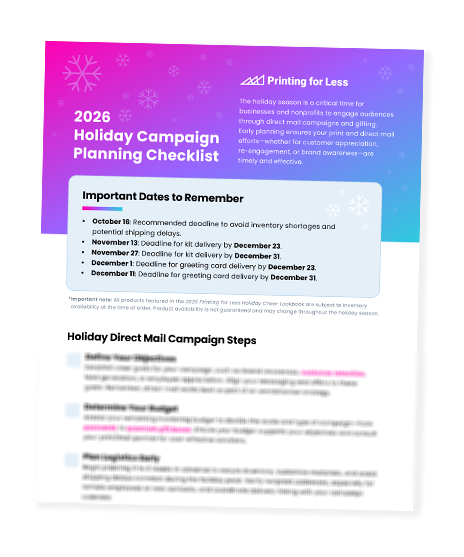 Holiday Checklist 2026