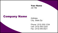 word business card